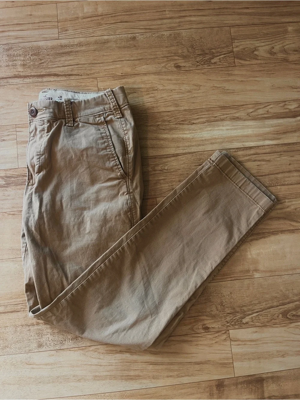Hollister Men's Skinny Jeans in Tan